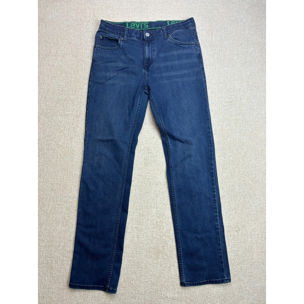 Levis 511 Slim Fit Jeans Kids Size 18 Reg Dark Wash Blue Denim Pants 29x31